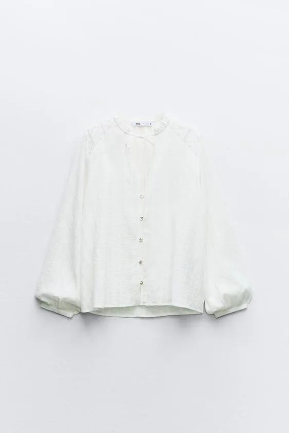 ZARA lace top - Semi-sheer option