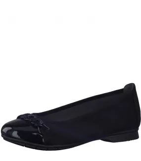 Βallet flat by Jana Softline Black -22165